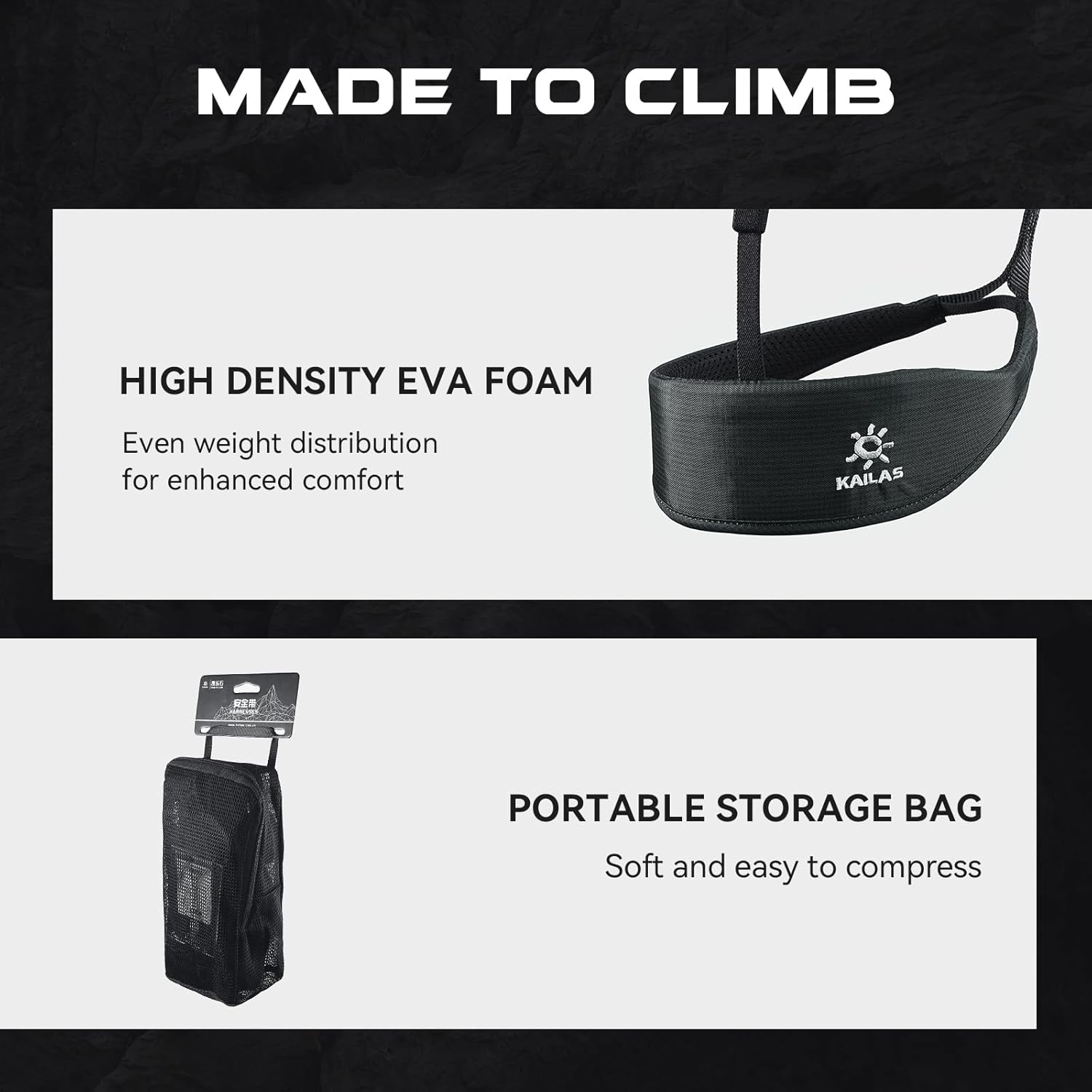 KAILAS Airo Rock Climbing Harness Men Roofing Harnesses Rescue Mountaineering Safety Belt Women Comfortable Lightweight - Image 6