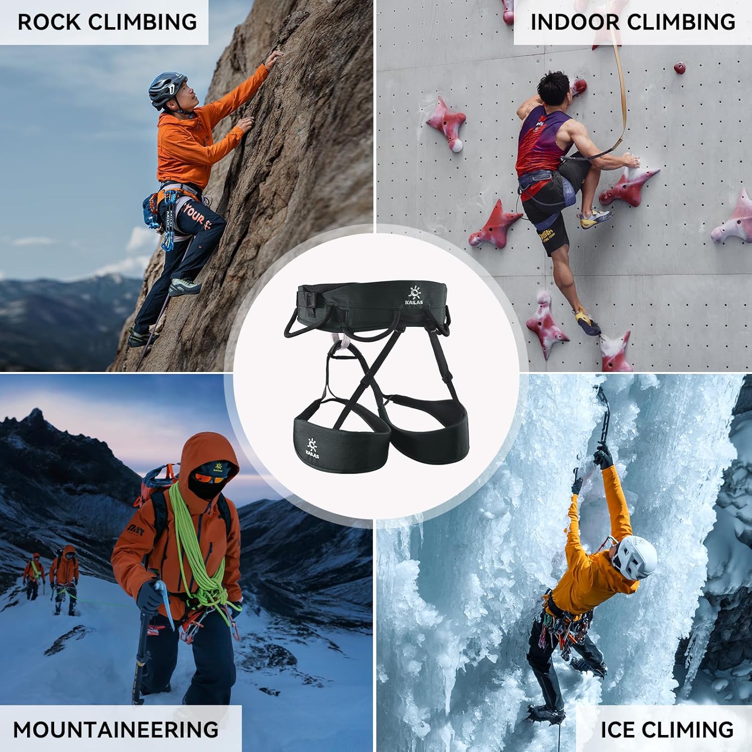 KAILAS Airo Rock Climbing Harness Men Roofing Harnesses Rescue Mountaineering Safety Belt Women Comfortable Lightweight - Image 7