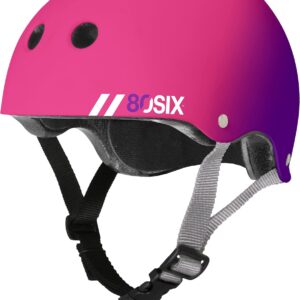 80SIX Triple Certified Multisport Helmet - Ideal for Bike, Scooter, Skateboard, Roller Skate and Inline Skate